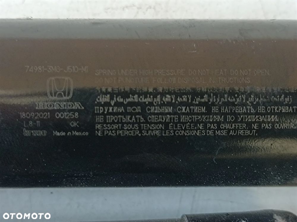 HONDA HRV III 21- SIŁOWNIKI KLAPY BAGAŻNIKA 74981-3M0-J511-M1 74691-3M0-J511-M1 - 6