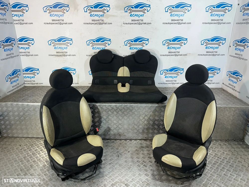 .Conjunto Bancos Pele Perfurada Mini Cooper S One D R55 Clubman R56 2006 - 2013 - 2
