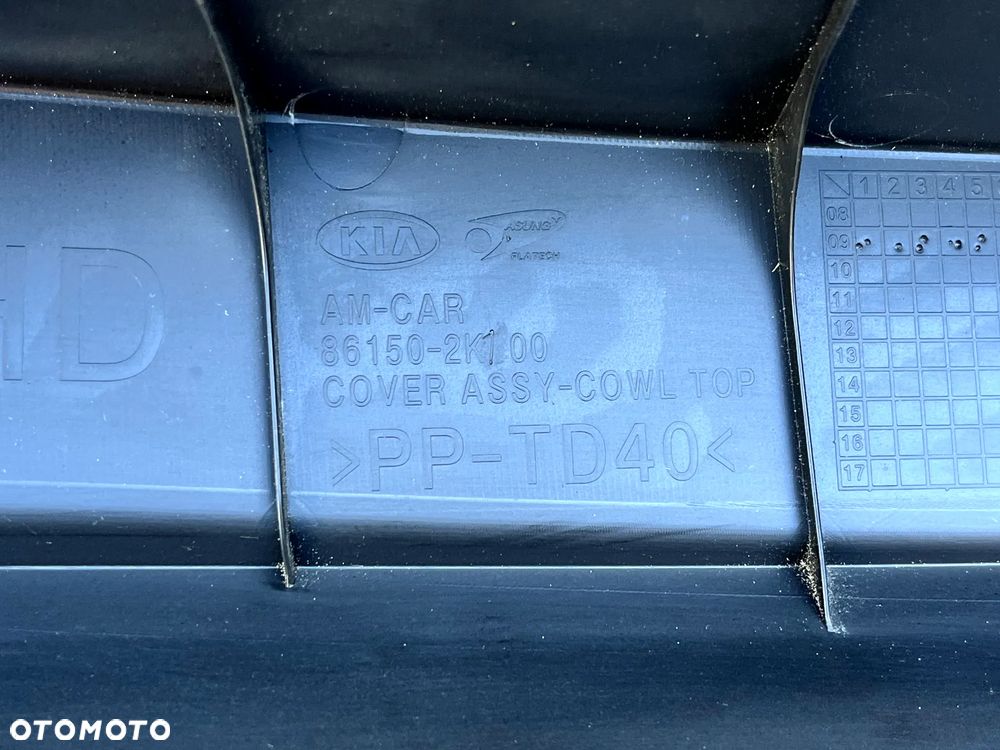 KIA SOUL I 2008-2014 EUROPA PODSZYBIE METALOWE PLASTIKOWE 86150-2K100 - 4