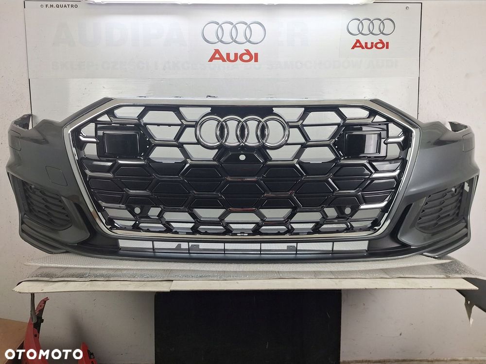 ZDERZAK AUDI A6 C8 4K 4K0 CHROM EDITION 2018-2025 GRILL ATRAPA LIFT S-LINE - 1