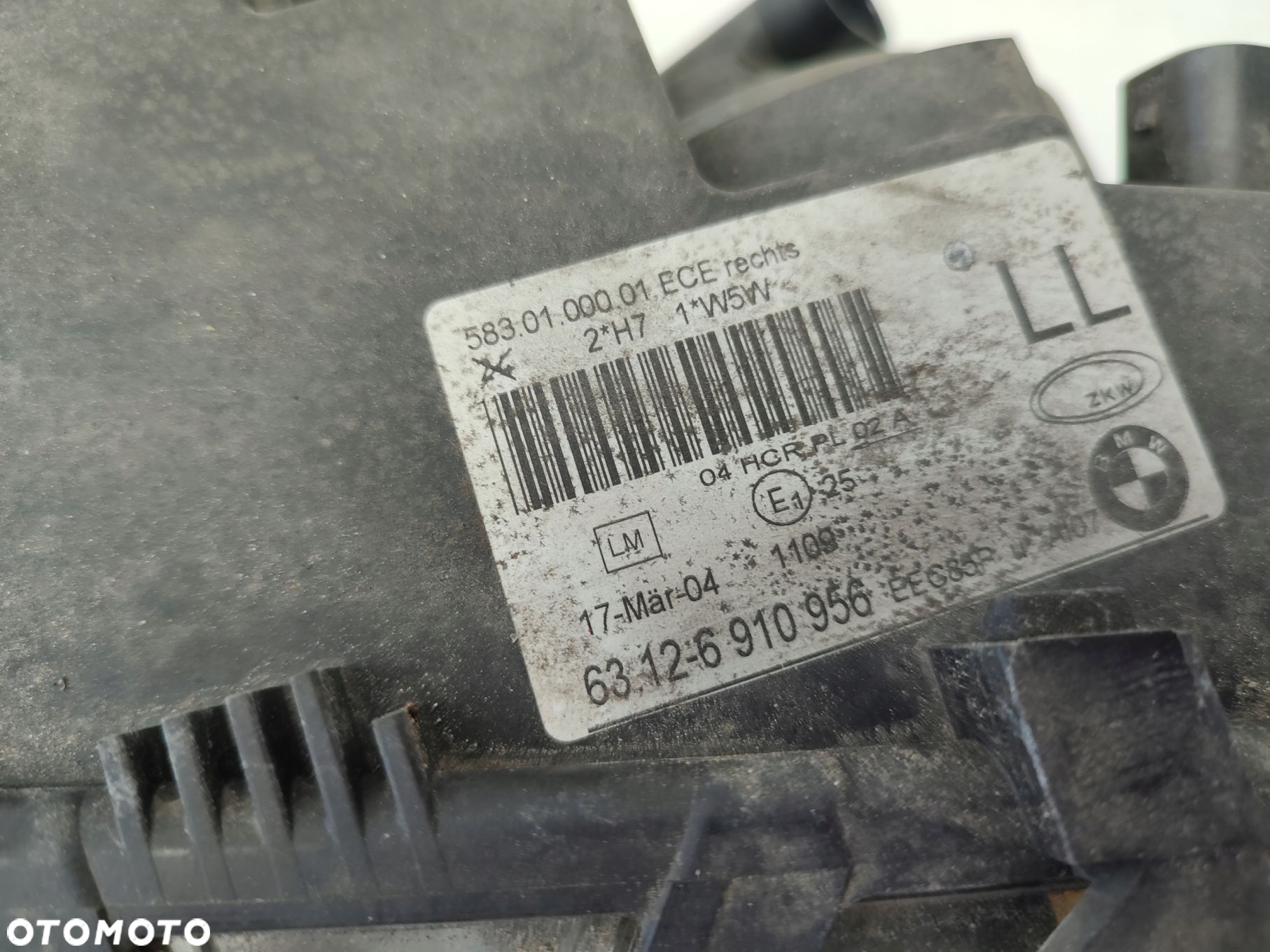 Lampa prawy przód BMW 3 E46 LIFT EUROPA 100TYS PRZEBIEGU ORYGINAŁ 6910956 - 6