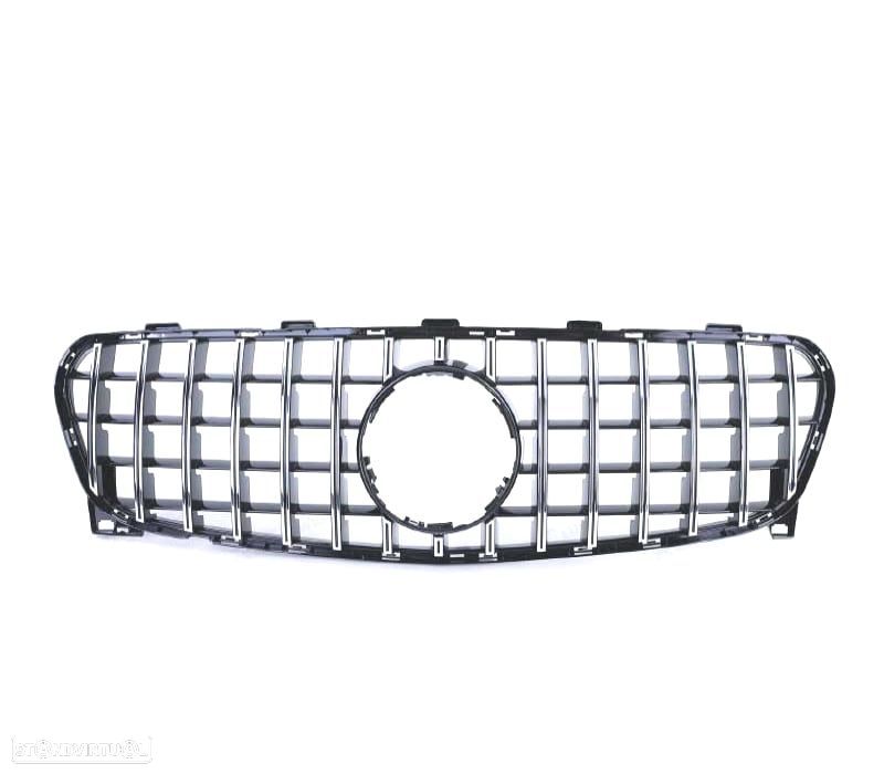 GRELHA FRONTAL MERCEDES GLA X156 2017- PRETO CROMADO LOOK AMG GT - 2