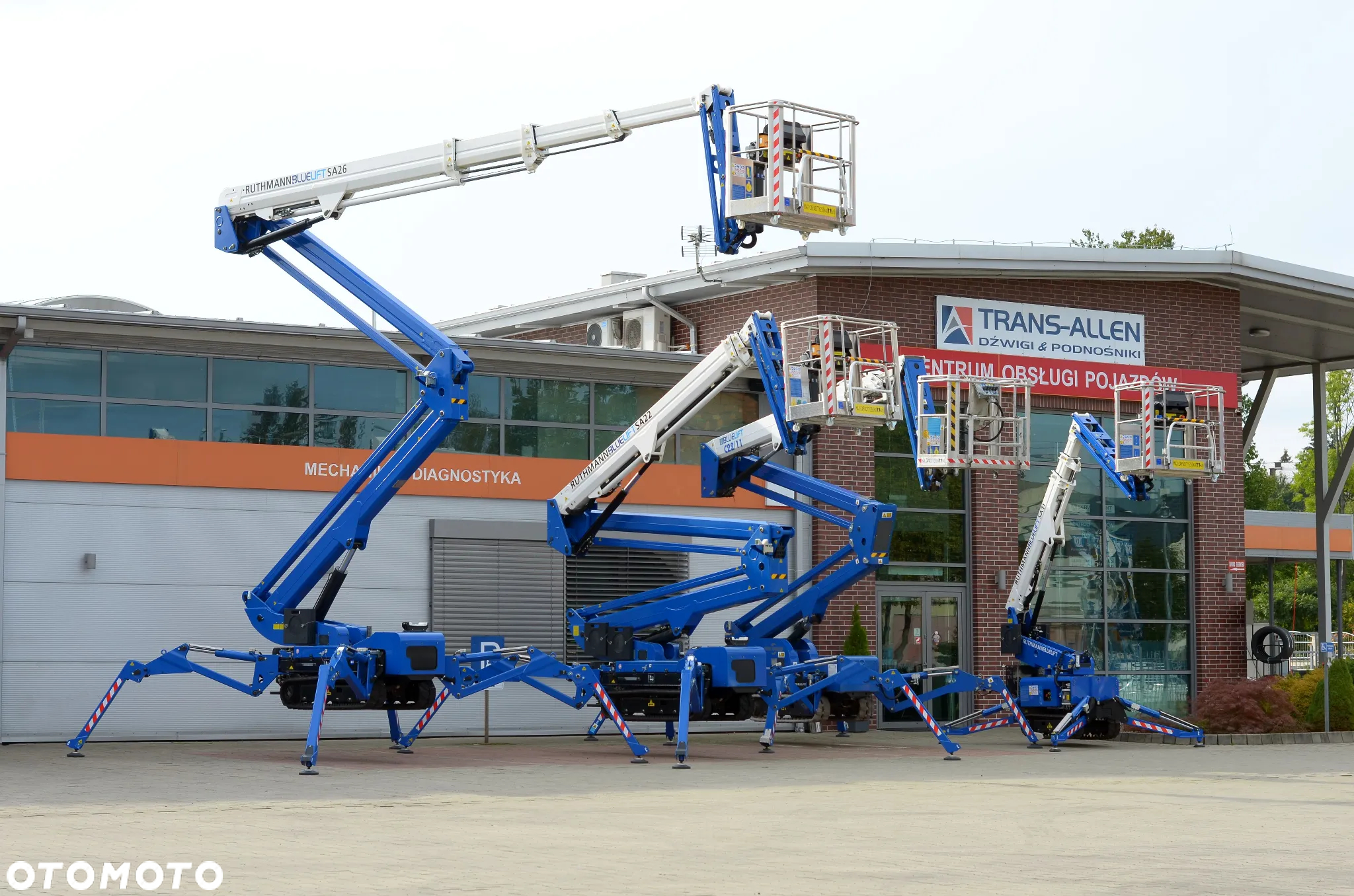Ruthmann Bluelift SA22 Podnośnik gąsienicowy 22m Pająk na gąsienicach 22m Podnośnik terenowy gąsienice Zwyżka 4x4 Od Wyłącznego Dealera w Polsce - 4
