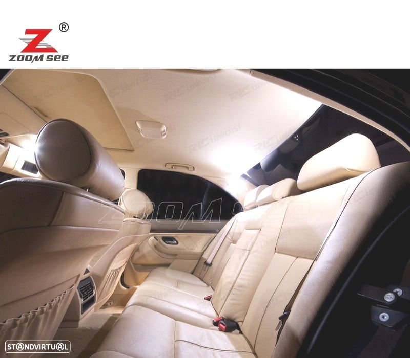KIT 25 LAMPADAS LED INTERIOR BMW E39 SERIE 5 WAGON TOURING 520I 525I 525D 528I 530I 530D 540I 97-03 - 5