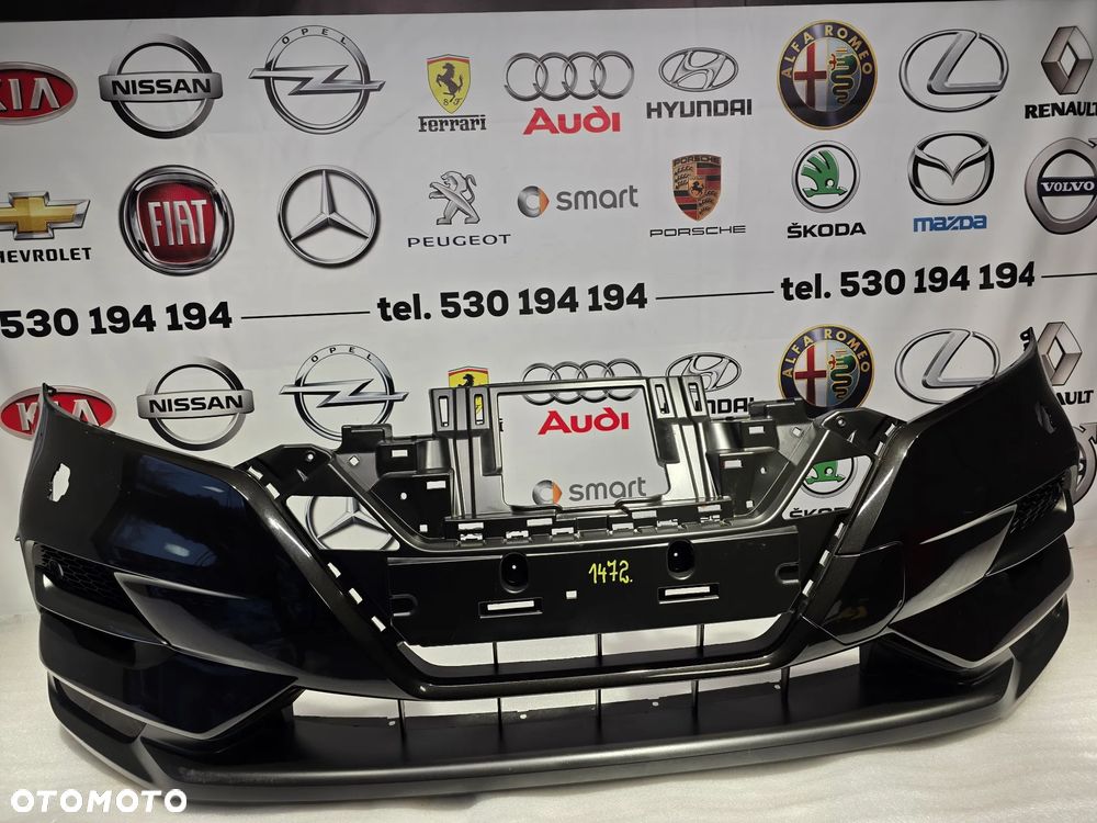 NISSAN QASHQAI J11 LIFT 17- ŁADNY ZDERZAK PRZEDNI PRZÓD , KOLOR CZARNY METALIK , NR 62022HV00H , NR AUKCJI NZ1472 - 1