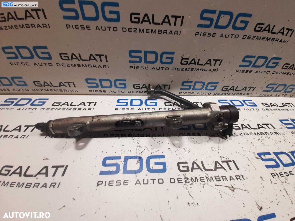 Rampa Presiune Injectoare Distribuitor Carburant Motorina Lancia Musa 1.3 JTD Multijet 2004 - 2012 Cod 46817523 0445214044 [N0224] - 3