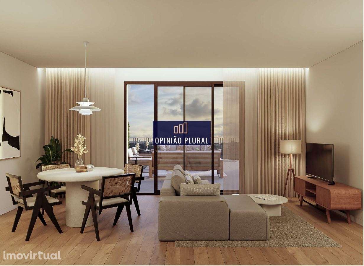 T1 Novo de Luxo com Varanda e Garagem | Haven Terrazza  Valbom - Grande imagem: 4/12