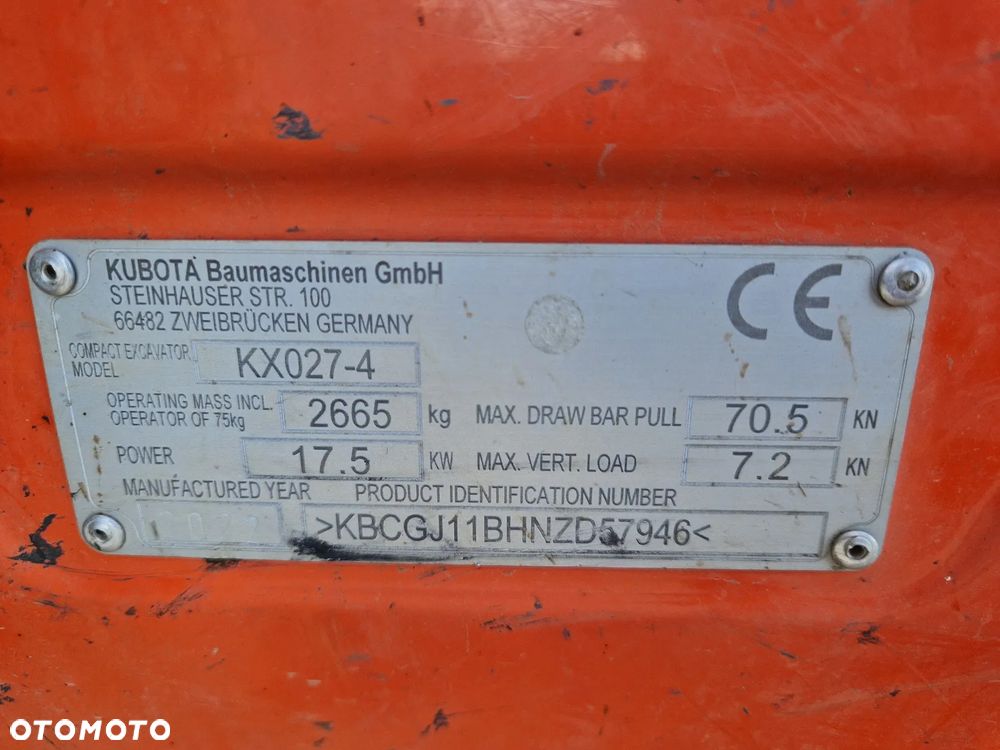 Kubota KX027-4 jak JCB CAT WACKER R405 - 10