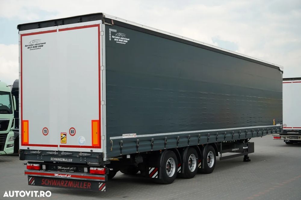 Schmitz Cargobull / CORTINĂ / MEGA / PUNȚĂ RIDICATĂ / PUNȚI SAF / ACOPERIȘ RIDICAT / PRELATĂ ARMATĂ - 8
