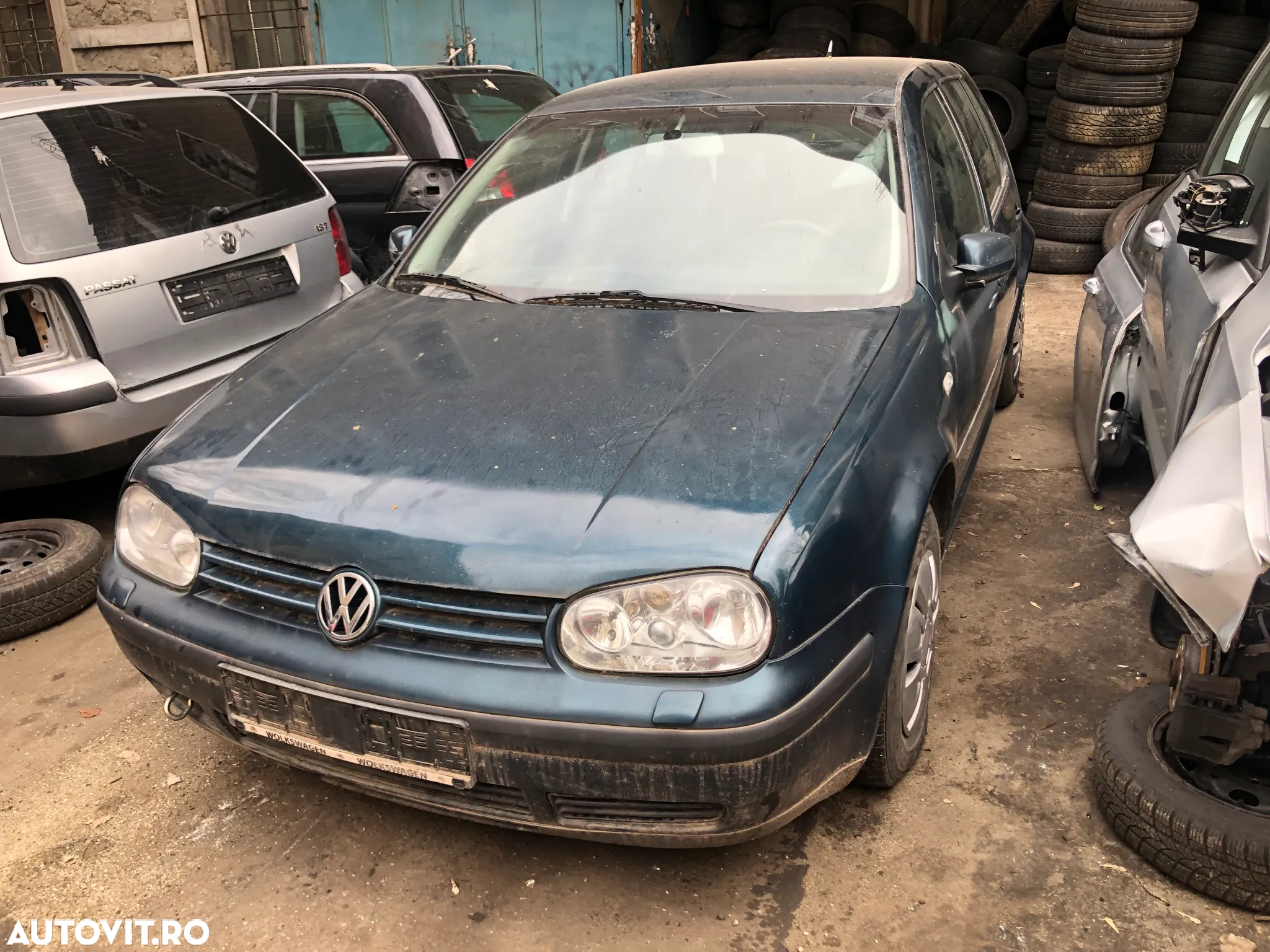 Bara fata VW Volkswagen Golf 4 verde inchis - 8