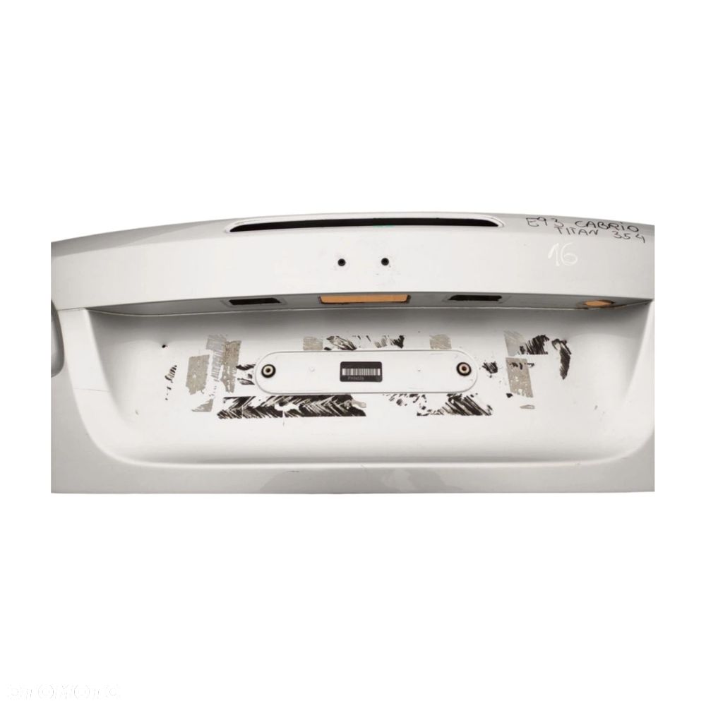 KLAPA BAGAŻNIKA TYŁ TYLNA BMW SERIA 3 E93 CABRIO 354 TITANSILBER - 8