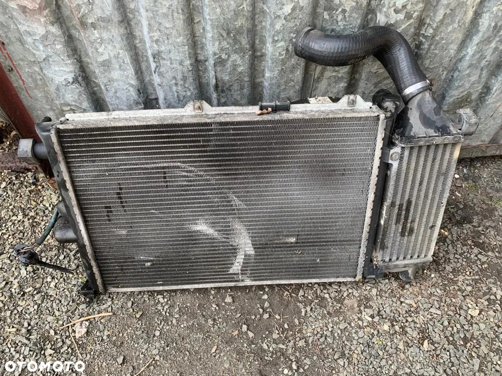 KOMPLET CHŁODNIC OPEL VECTRA A 1.7 TD WENTYLATOR - 2
