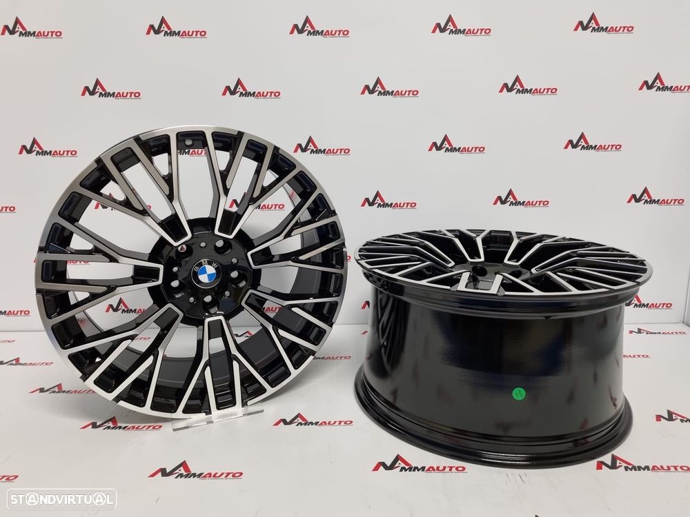 Jantes Look BMW X5 Competition 809M Preto Polido 20 - 3