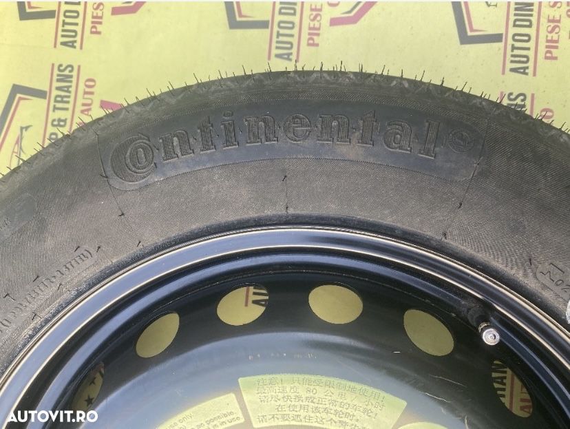 Roata rezerva  ingusta slim compatibila BMW F40 seria 1 125 90 R 16 - 2