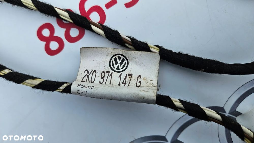 VW Caddy 2K III Instalacja klapy bagażnika Wiązka klapy 2K0971147G 2K0971148F - 5