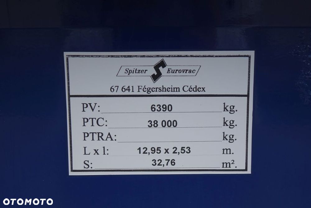 Spitzer EUROVRAC / SILOS 60m3 / ROZŁADUNEK GRAWITACYJNY / SAF / ALUMINIOWE FELGI - 33