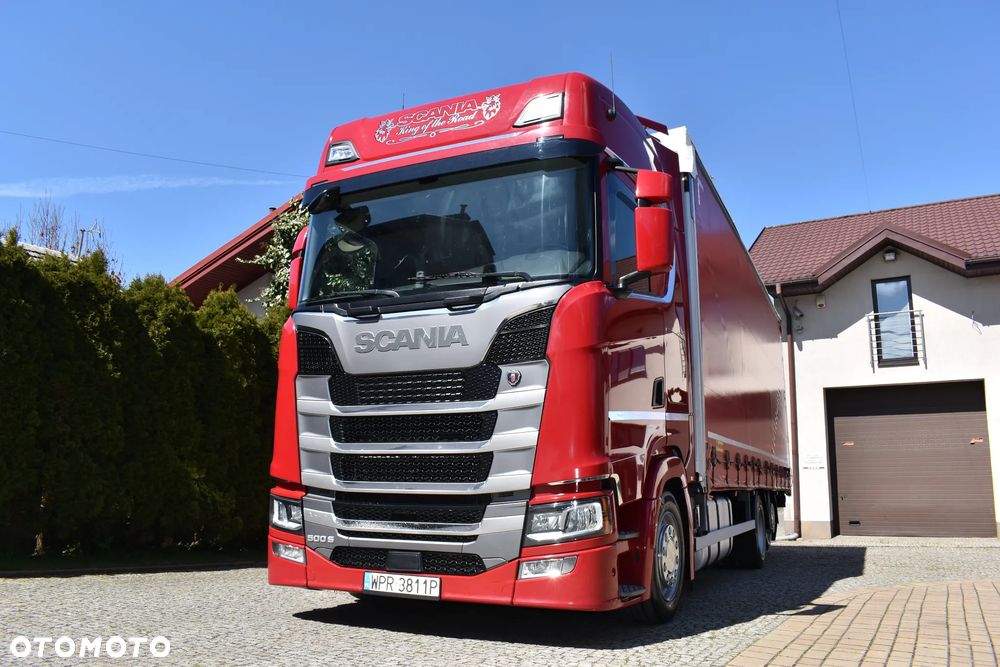 Scania S 500 FIRANA/OŚ PODNOSZONA/DACH I BOKI ZSUWANE