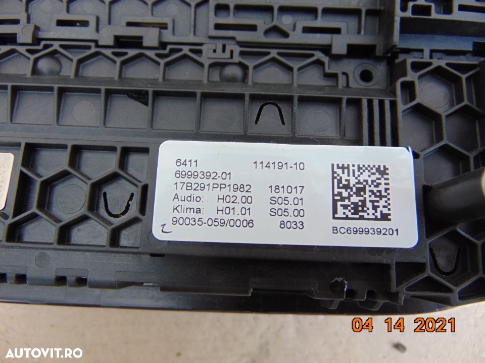 Climatronic BMW G30 G31 G32 seria fara incalzire comenzi clima - 3