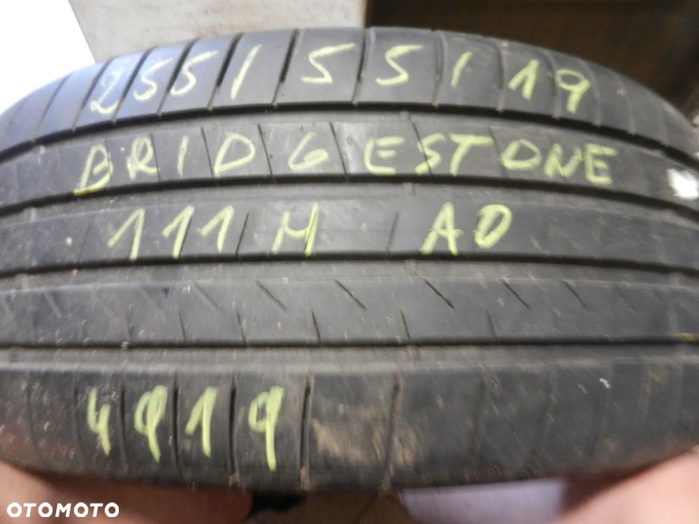 opona pojedyńcza 255/55r19 bridgestone alenza 001 AO 7,3mm lato