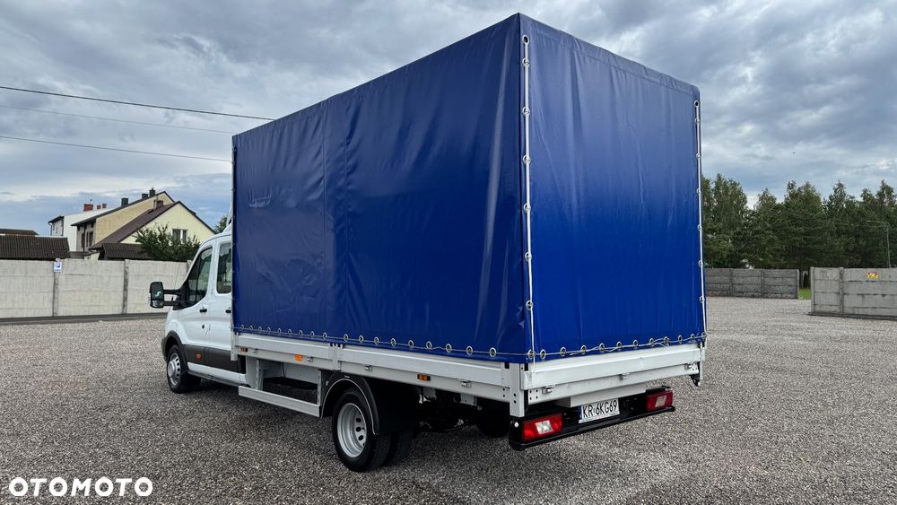 Ford TRANSIT Salon Polska, DOKA 7 Osobowy, Plandeka 8EP, Super Stan! koła bliźniacze. - 3