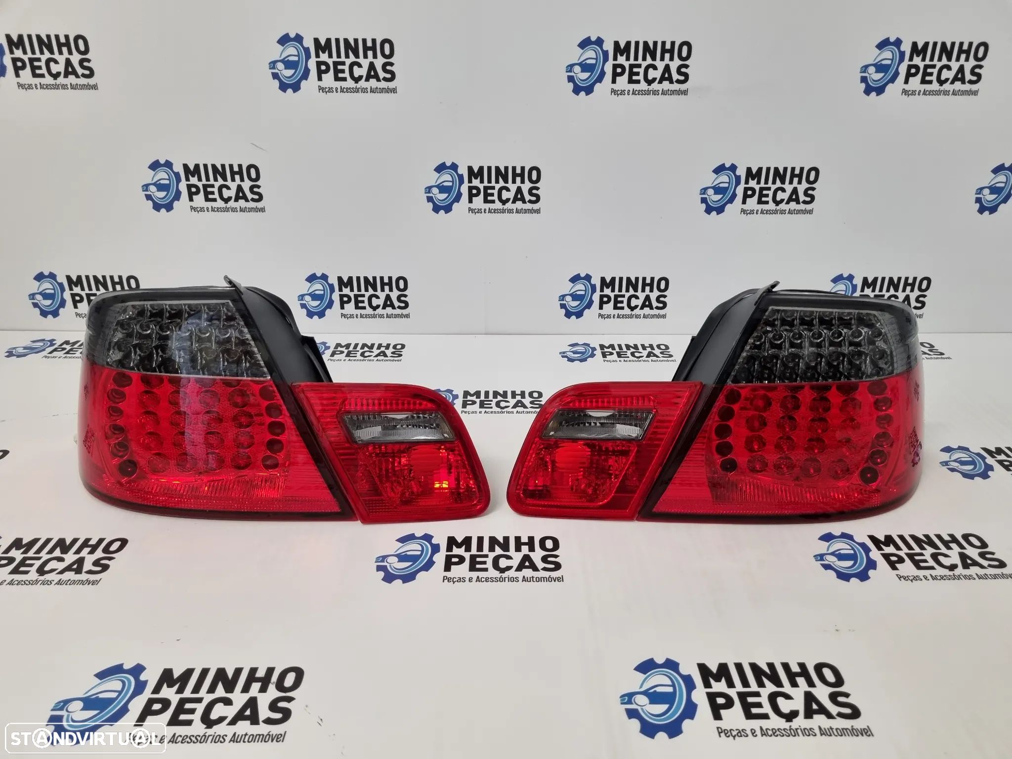 Farolins Traseiros BMW (E46) Coupê Facelift em Led Escurecidos - 1