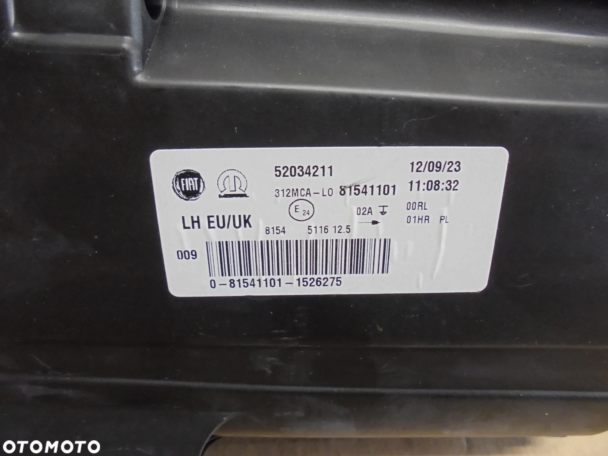 FIAT 500 HALOGEN LEWY PRZÓD PRZEDNI  OE 52034211 - 2