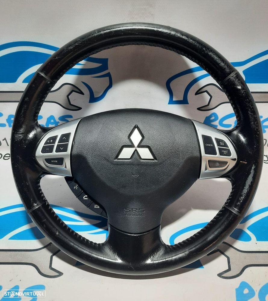 VOLANTE GUIADOR COMPLETO MITSUBISHI PELE COMANDOS MULTIFUNÇÕES AIRBAG 4400A236XB MN101542XA MITSUBISHI LANCER VIII 8 MK8 SPORTBACK CX CYA CZA - 1