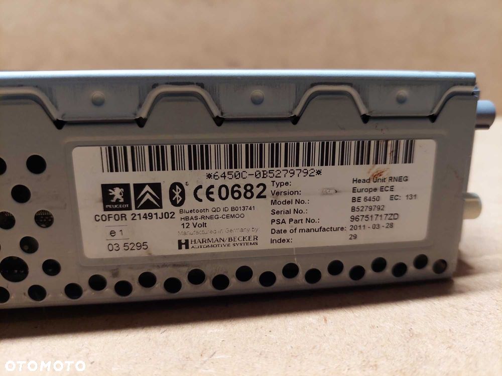 Peugeot Citroen C5 III radio RNEG nawigacja Sprawne Europa - 5