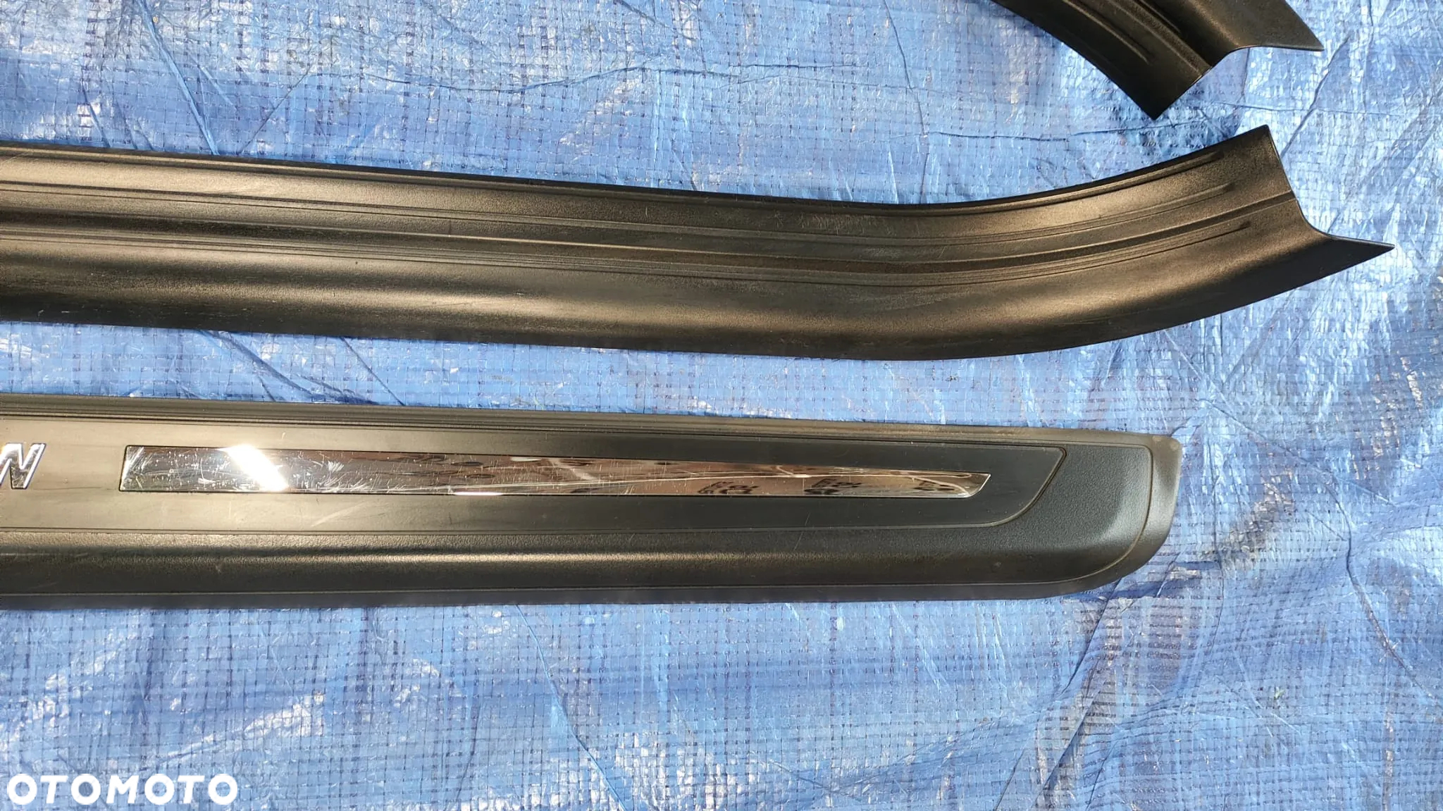LISTWA NAKŁADKA PROGOWA PROGU PRÓG LISTWY NAKŁADKI PROGOWE KOMPLET LEWA PRAWA 7147286 7011076 7008932 7011075 7147285 7008931 BMW E63 E64 - 3