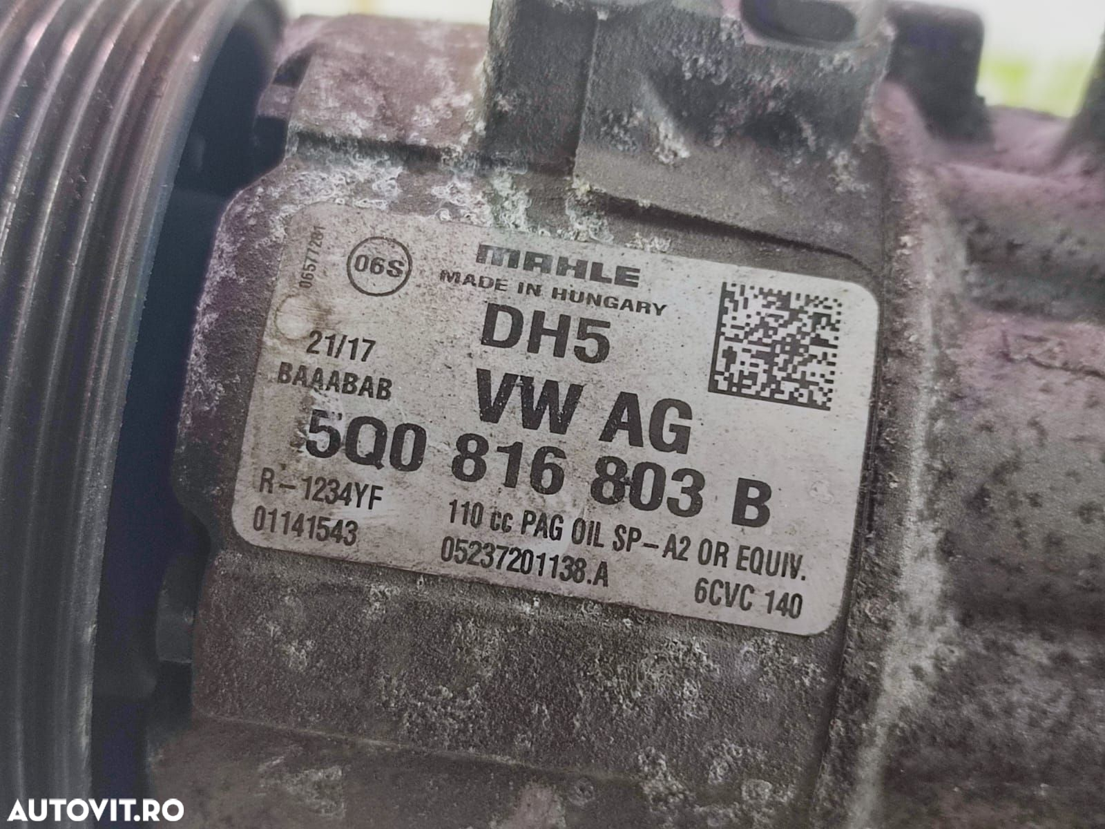 Compresor clima AC 5Q0816803B   1.6 tdi CXMA Volkswagen VW Jetta 6 [f - 2