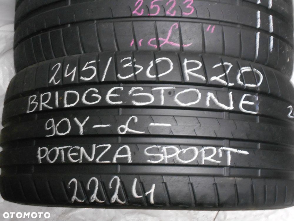 OPONY 245/30R20 BRIDGESTONE POTENZA SPORT DOT 2224 / 2523 6.3MM - 3