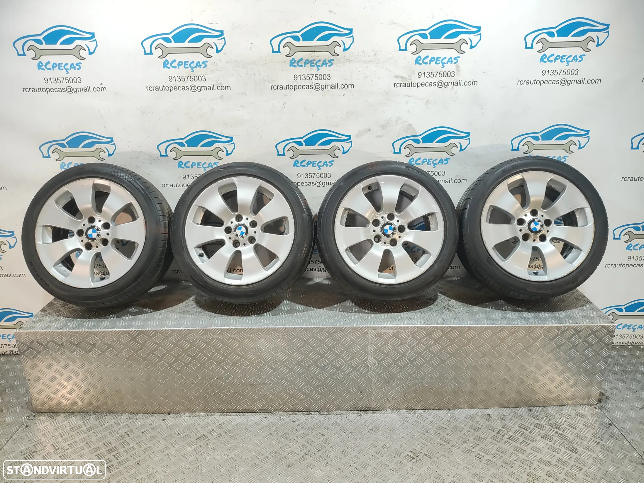 Conjunto Jantes 17 Originais BMW Serie 3 E90 8J ET34 5x120 - 12