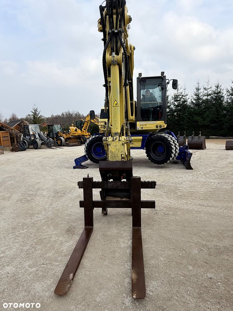 Mecalac Koparka 14 ton MECALAC 15 MWR koparko-ładowarka 3 łyżki widły 1 wł Centr.smarowanie Opony na BLIŹNIAKU 80%Camso ładowarka 714 12MTX 4x4 skrętne KLIMA kabina Premium silnik 146KM DEUTZ szybka 35km/h - 24