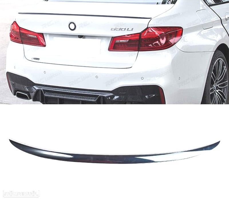 AILERON SPOILER BMW G30 17- LOOK M PERFORMANCE PRETO BRILHANTE ABS - 2