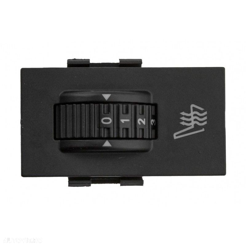 Comutator, buton incalzire scaun Peugeot 207, 3008, 308, 407, 508, 607, 807, Citreon C5, Culoare : Negru, 96653109ZD - 3