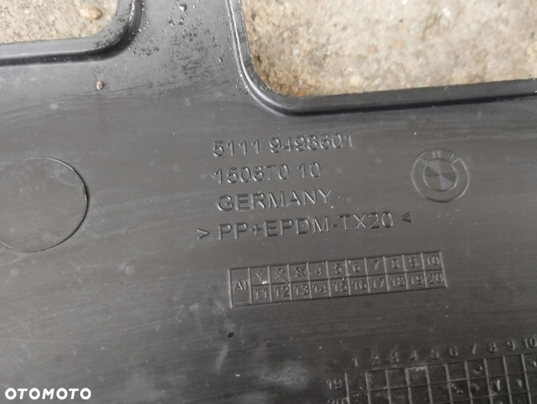 Ślizg wzmocnienie zderzaka lewe BMW 5 G30 G31 LIFT LCI 9498601 - 5
