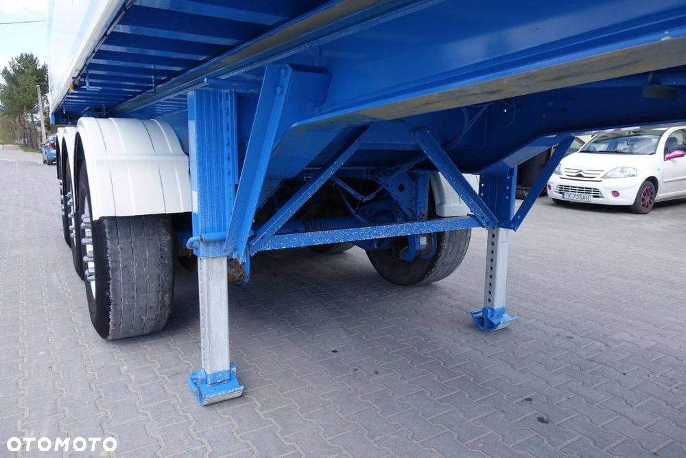Stas WYWROTKA 26,5m3 / ALUMINIOWA /OSIE SAF /OŚ PODNOSZONA / ALUMINIOWE FELGI / SZYBER ZBOŻOWY / PLANDEKA - 17