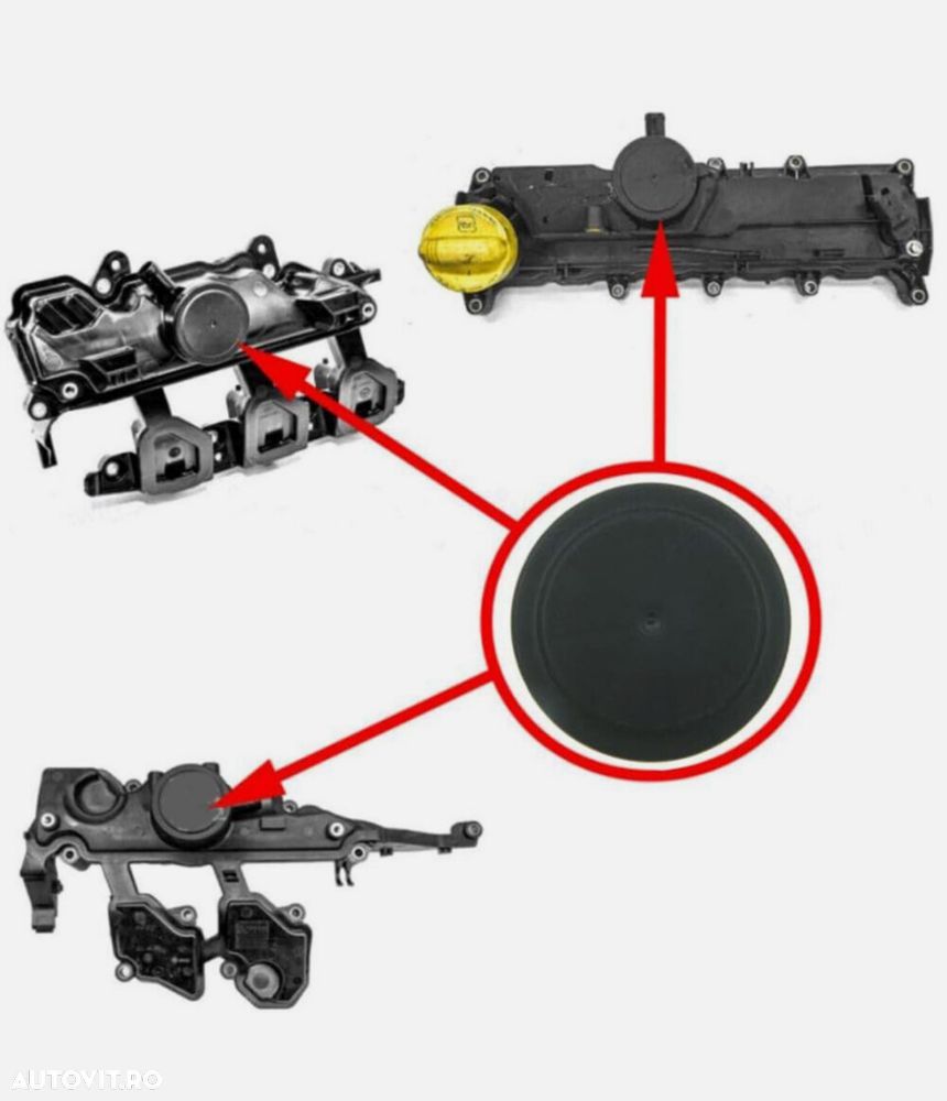 Supapa Valva PCV Membrana Capac Tacheti Culbutori Renault Nissan 2.0 - 3