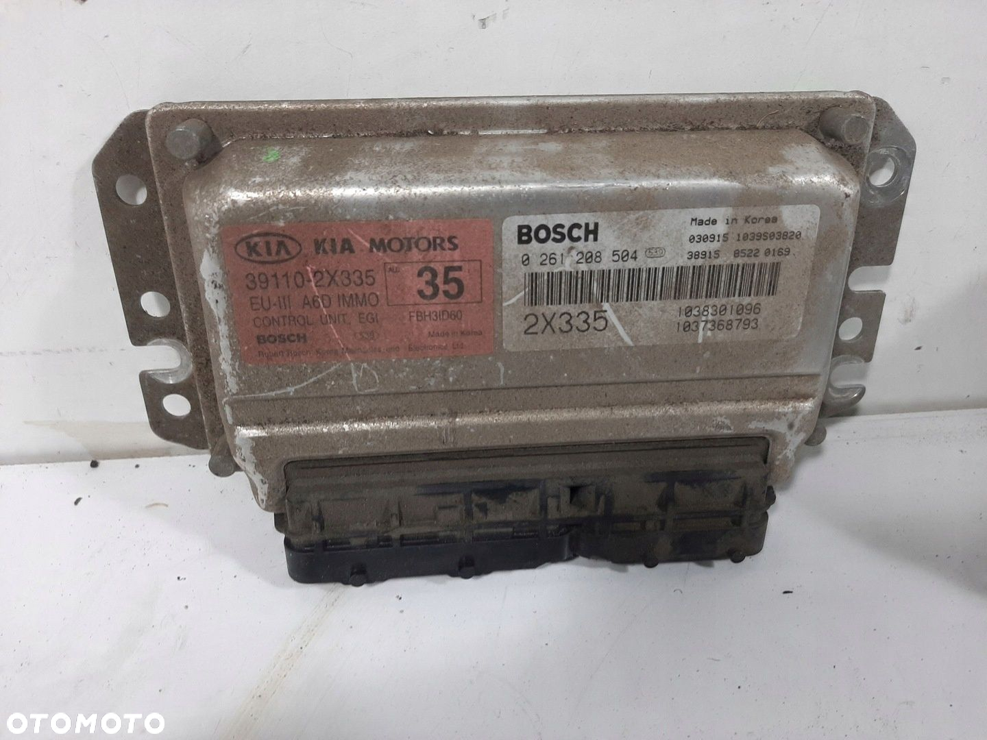 KIA SHUMA II 1.6 16V 04R STEROWNIK SILNIKA ZESTAW 0261208504 39110-2X335 - 3