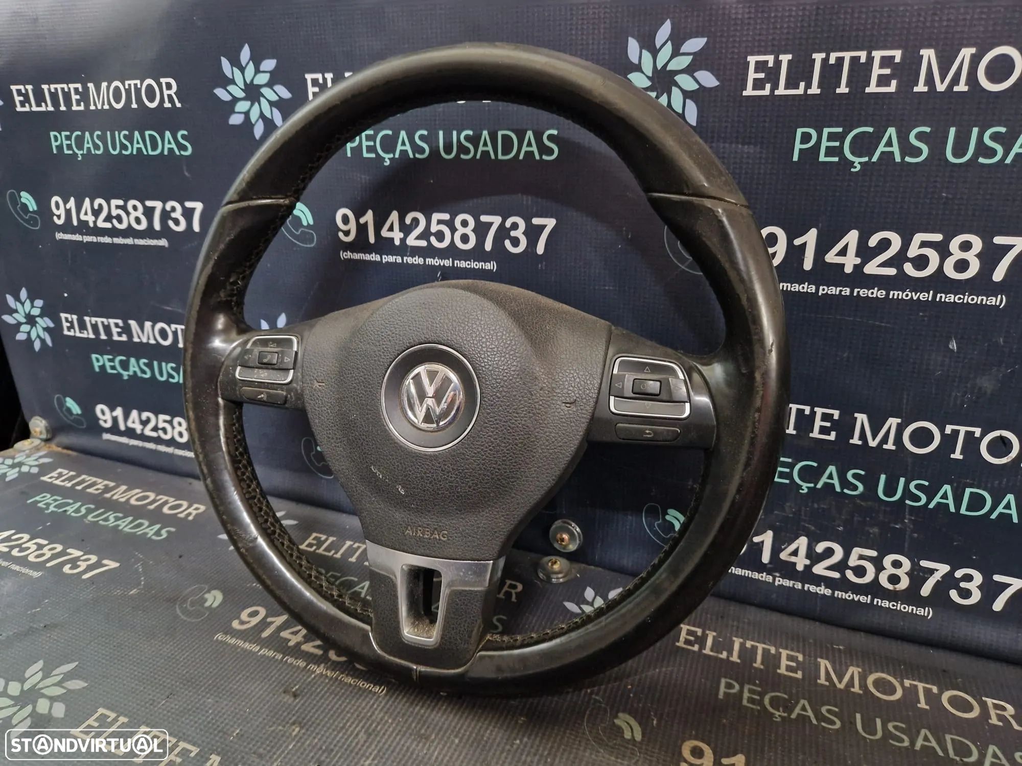 Volante usado pele com airbag VW PASSAT CC - 1