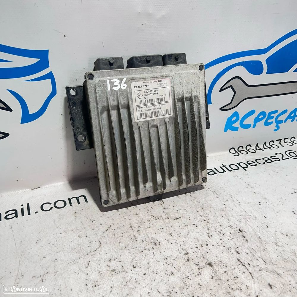 .Centralina Original Motor Delphi Renault 1.5 DCi 8200911560 / R0410B034C - 3
