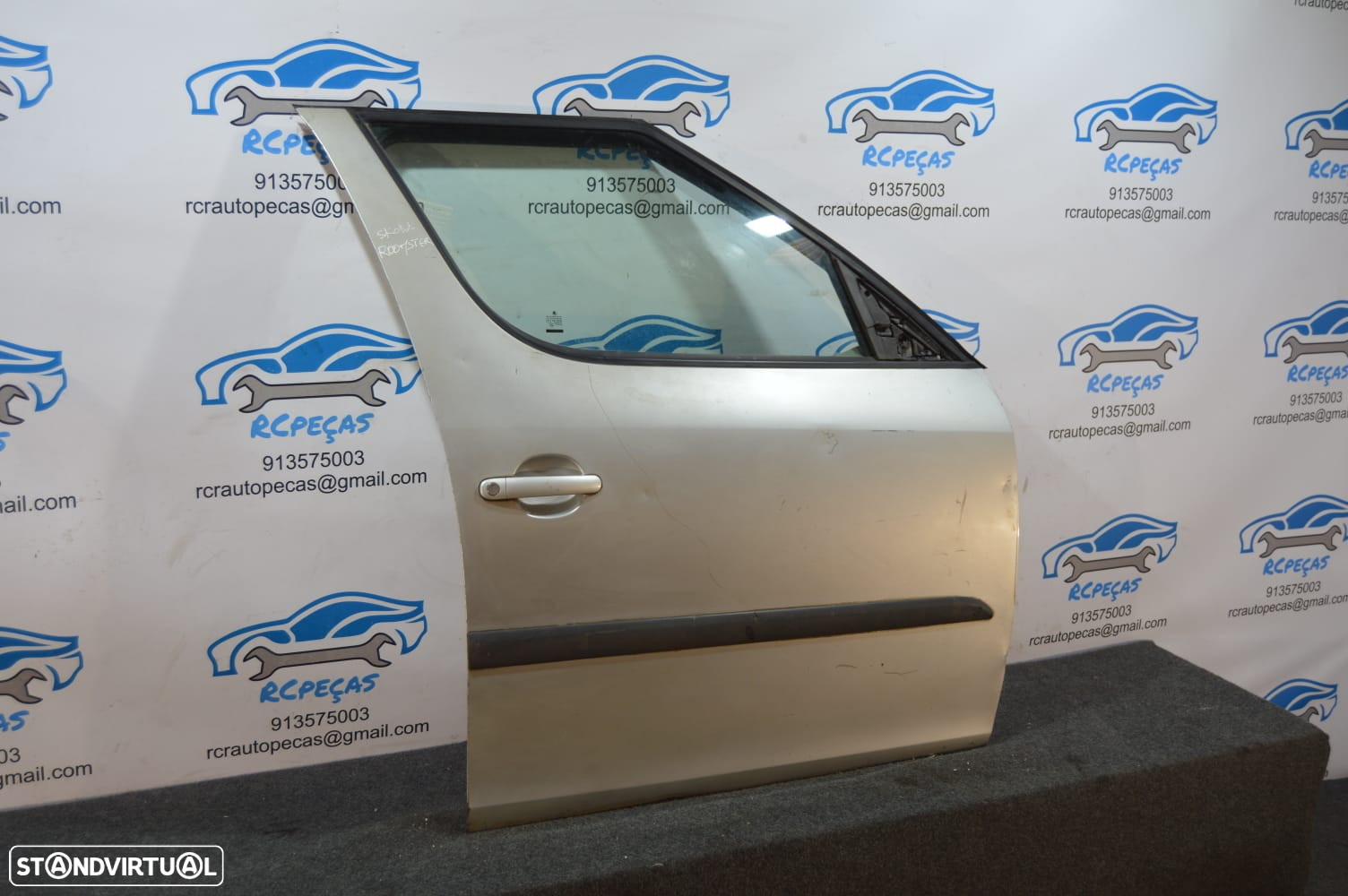 PORTA FRENTE FRONTAL DIREITA SKODA ROOMSTER I 1 MK1 5J 5J7 FECHO ELEVADOR MOTOR PUXADOR VIDRO - 4