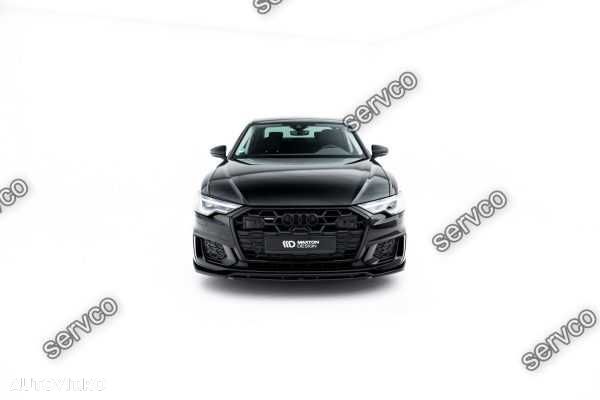 Prelungire lip bara fata Audi A6 S6 C8 S-Line 2019- v6 - Maxton Design - 1