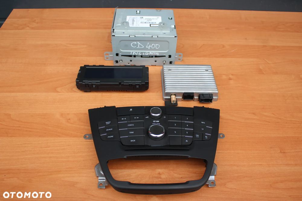 RADIO PANEL WYŚWIETLACZ OPEL INSIGNIA CD400 BLUETOOTH KOMPLETNE - 1
