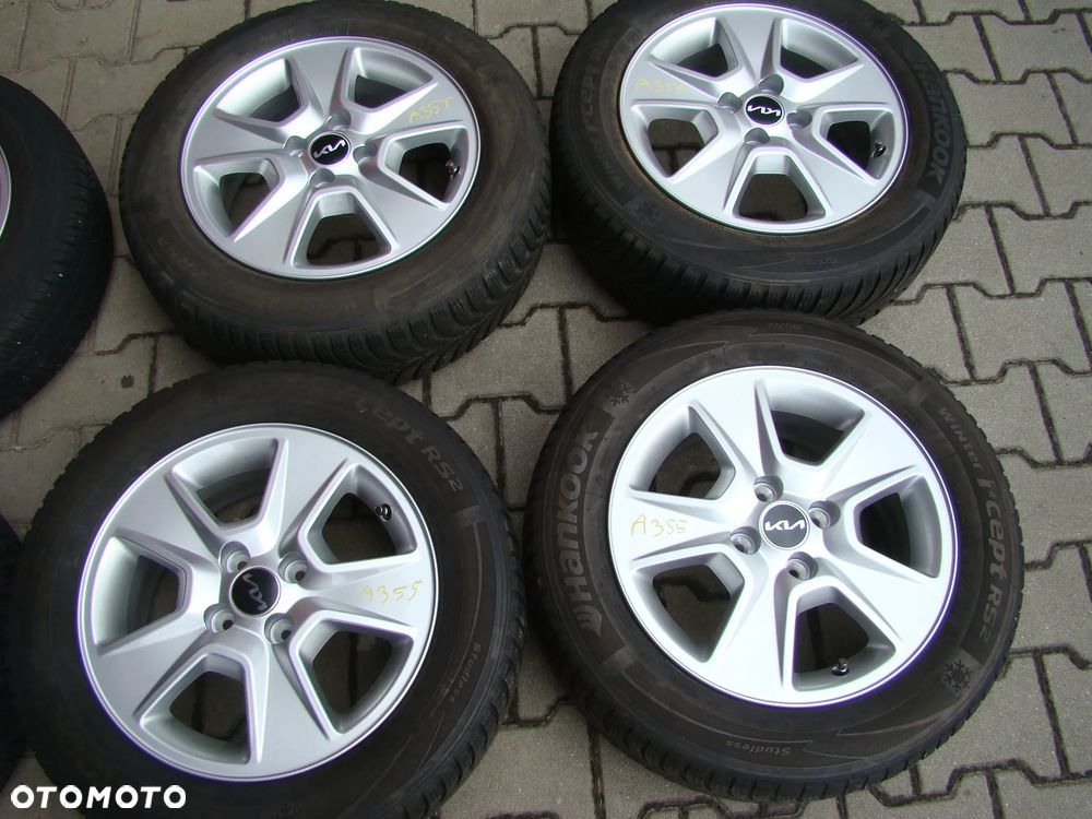 a355 4x100 Kia Rio Stonic 6Jx15 opony zima 185/65 R15 - 1