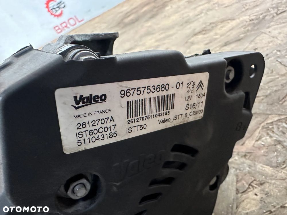 ALTERNATOR CITROEN C5 1.6 E-HDI 11'  9675753680 - 4