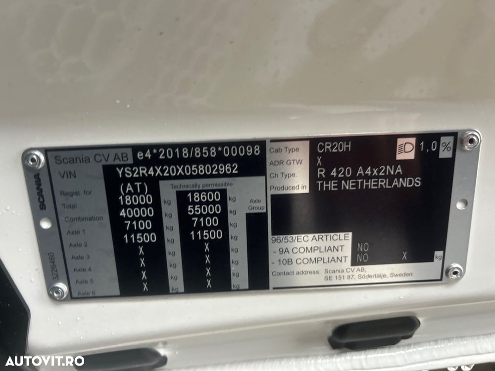 Scania R420, Highline, Retarder, 4 unitati, factura externa - 30