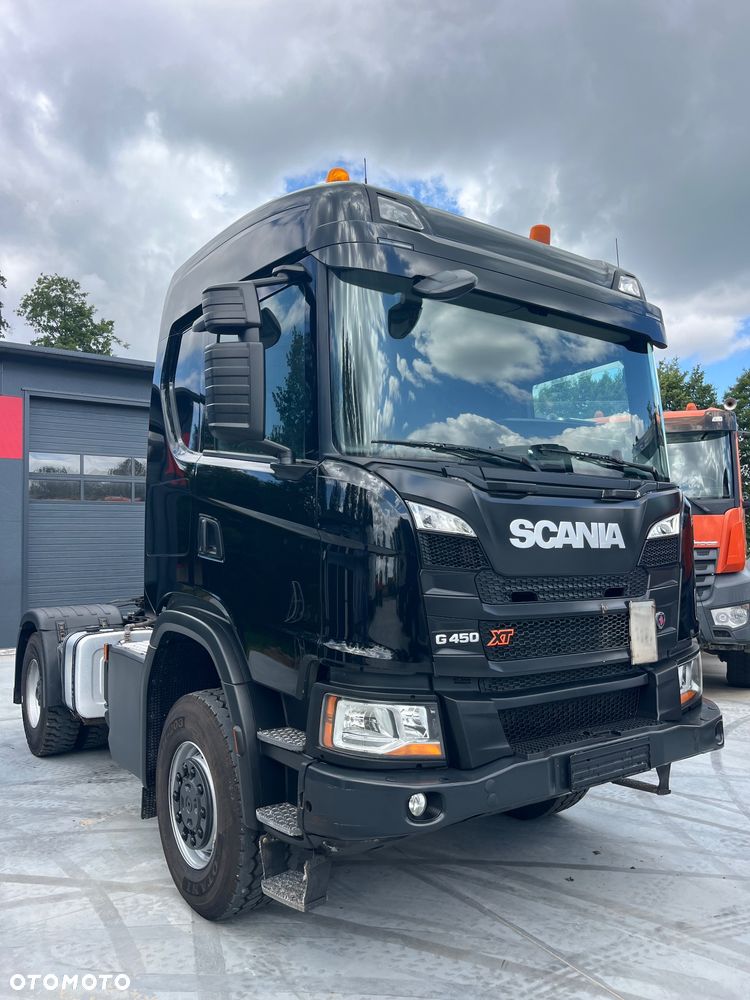 Scania G450 XT Nex Gen 4x4 stały napęd, skrzynia redukcyjna, biegi terenowe, kabina z łóżkiem, hydraulika do wywrotu, z Niemiec, opticruise ze sprzęgłem SCANIA 4x4 XT G450 ciągnik (nie Mercedes AROCS Volvo Man itp) - 13