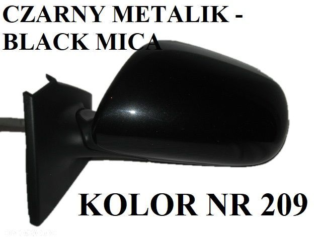 LUSTERKO TOYOTA YARIS I, II, III, IV  ELEKTRYCZNE 3, 5, 7, 9 PIN LUSTERKO DOWOLNY KOLOR PRAWE, LEWE - 5