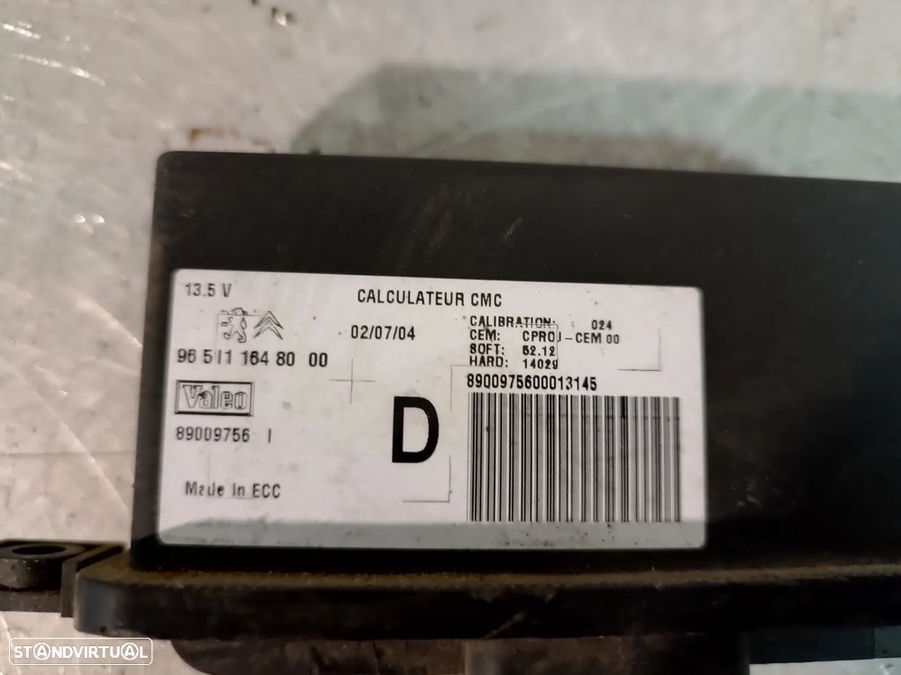 MODULO / CENTRALINA DAS LUZES CITROEN C4 / C5 9651116480 - 2